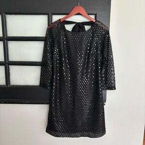 Lilly Pulitzer Aaliyah Putting On The Glitz Black Sequin Dress Size 4